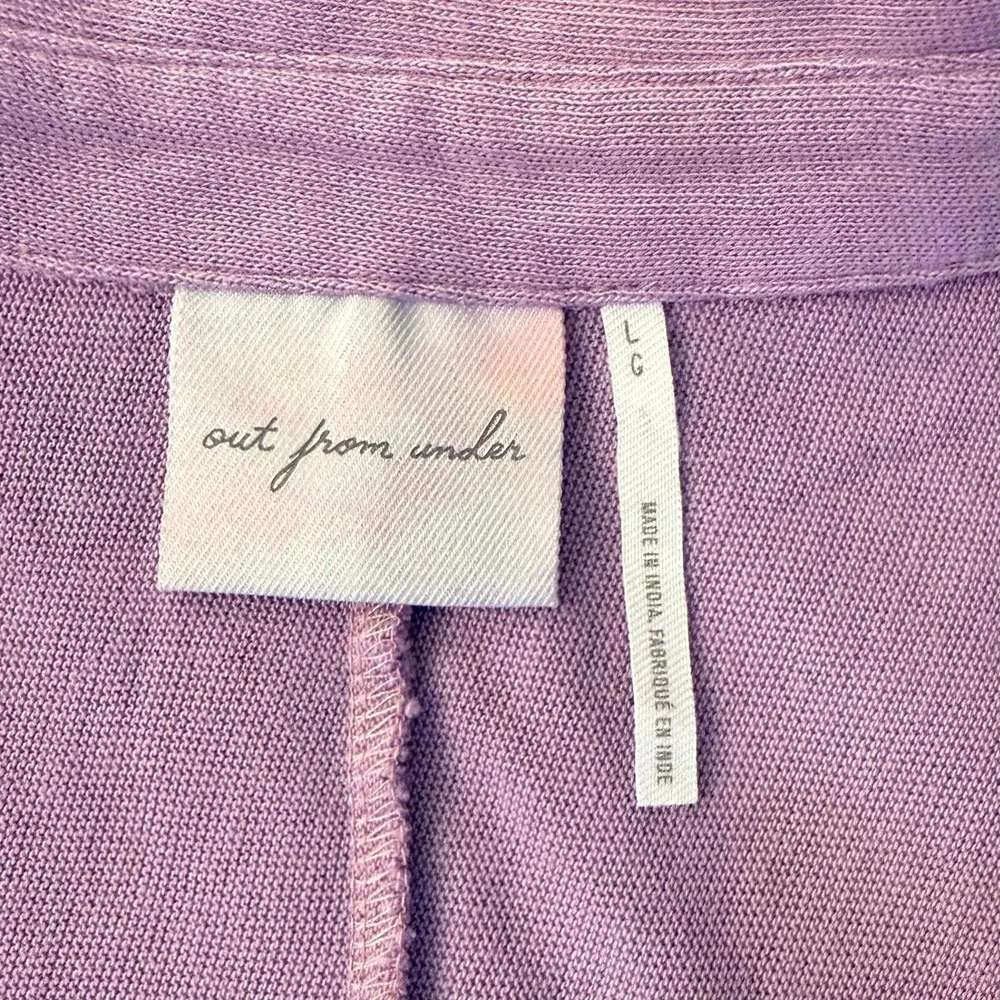 Urban Outfitters Out From Under Purple Gauze‎ Button Up Shirt Oversized Large - Picture 2 of 9